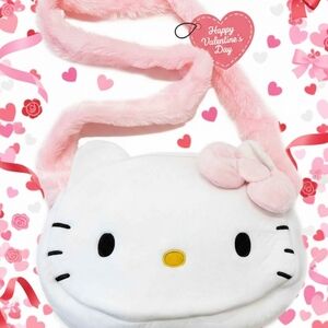 Hello Kitty Plush Pink and White Bag